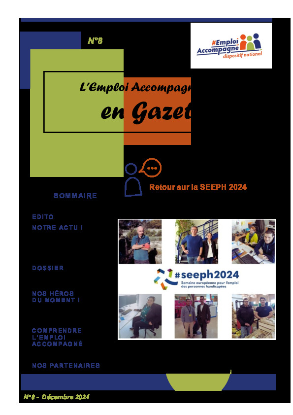 gazette de l'emploi accompagné du Gard du mois de décembre 2024 -